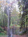 A park a vízesés függönyén át A park a vízesés függönyén át