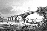 Jobst Riegel: A szegedi vasúti híd - acélmetszet