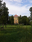 Hátsó homlokzat a park felől