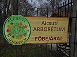 Arborétum főbejárata