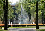 A Népkert tavasszal A Népkert tavasszal