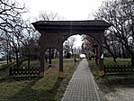 A park bejárata