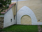 A templom egyik oldala