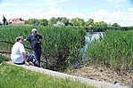 Pihenő a régi strandlépcsőn