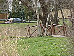 A kis híd, háttérben a verdával
