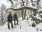 2018 01 20 Bükk Cserepes-kői barlang közelében NZs és Péter60 GCtavm