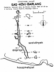 Sas-kövi barlang alaprajza