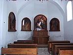 A kápolna belső tere