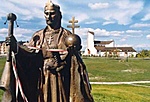 Szent István király a 2-es ponton (háttérben az 1-es)