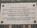 Gettó emléktábla