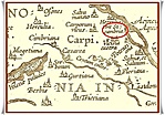 Abraham Ortelius 1597-es térképrészlete