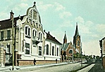 Református templom a Liszt F. Zeneiskolával