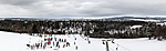 Téli panoráma sípályával