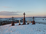 Téli panoráma a Bakony irányába