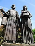 Szent István és Gizella szobra