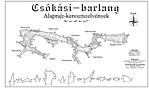 A Csókási-barlang alaprajza (forrás: barlangkataszter)