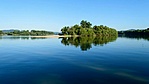 A kikötő/strand felől (forrás: Zebegényi sziget  fb)