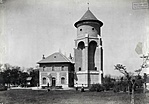 Népligeti vízmű. A felvétel kb. 1893-ban, az építés után készült. Még csemete fák vannak körülötte. Forrás: fortepan_82454 Fortepan / Budapest Főváros Levéltára / Klösz György fényképei