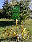 Útjelző a parkolónál
