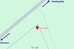Google térképen (2024-ben): mély árok zugában - Livius halom