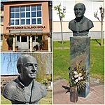 Fontos Sándor Általános Iskola és szobor