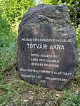 Tótvári akna emlékkő