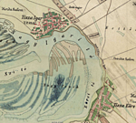 Tiszaigari Mátyás fa a Magyar Királyság 1819-1869-es katonai felmérési térképén