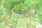Sárga - busszal, zöld - a lényeg, kék - vissza