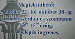 Nyitvatartás