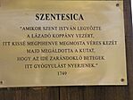 A Szentesica forrásnál.