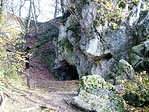 A barlang bejárata.