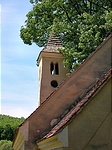 A szomszédos fa lassan bekopogtat a templomba