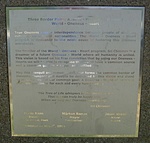 A Hármashatárkő melletti emlék-kocka negyedik oldala