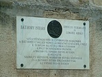 Báthory emléktábla.