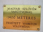 A völgyhíd 1400 méter