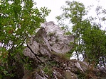 ... és a szikla lentről nézve