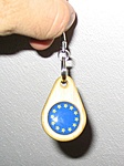 Az eurós kulcstartó