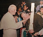 Paszkál és II. János Pál pápa találkozása