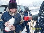 Forró tea van a termoszban