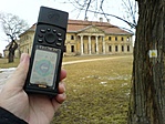 GPS, kastély, turistajel