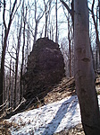 Szikla a gerincen
