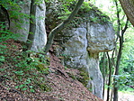A sziklák felülről, lefelé menetkor