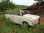 Kabrió Trabi a 4. pont közelében