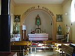 A kápolna belülről.
