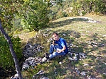 pihenő a sziklákon