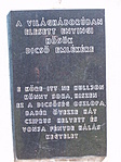 emléktábla
