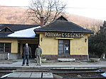 Porva-Csesznek állomásnál