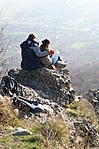 Pihenés a kilátópontnál 