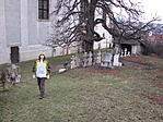 a templomkertben