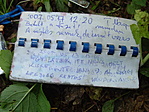 A logbook utolsó lapja